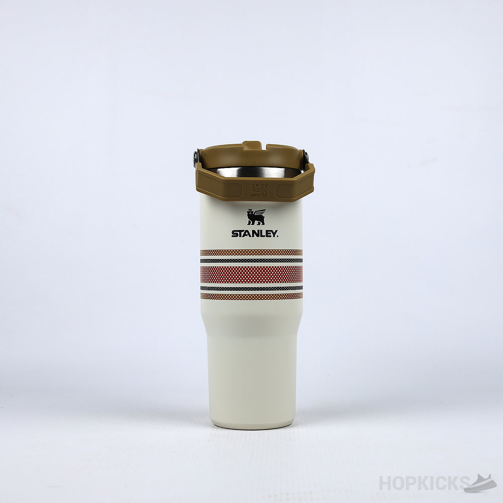 Classic Iceflow Flip Straw Tumbler Cream Mesh (887mL) (Premium Batch)