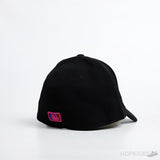 NY New Era Pink Logo Black Cap - Photo 2
