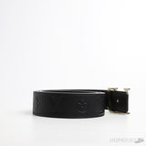 L*V Logo Initials Monogram Strap Black Belt - Photo 2