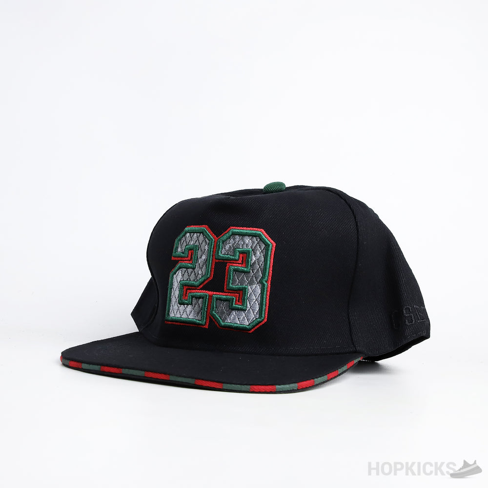 Jordan 23 Black Red SnapBack Cap