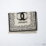 Chanel Women's Large Logo Print Thickened Cashmere Warm Scarf - Photo 3