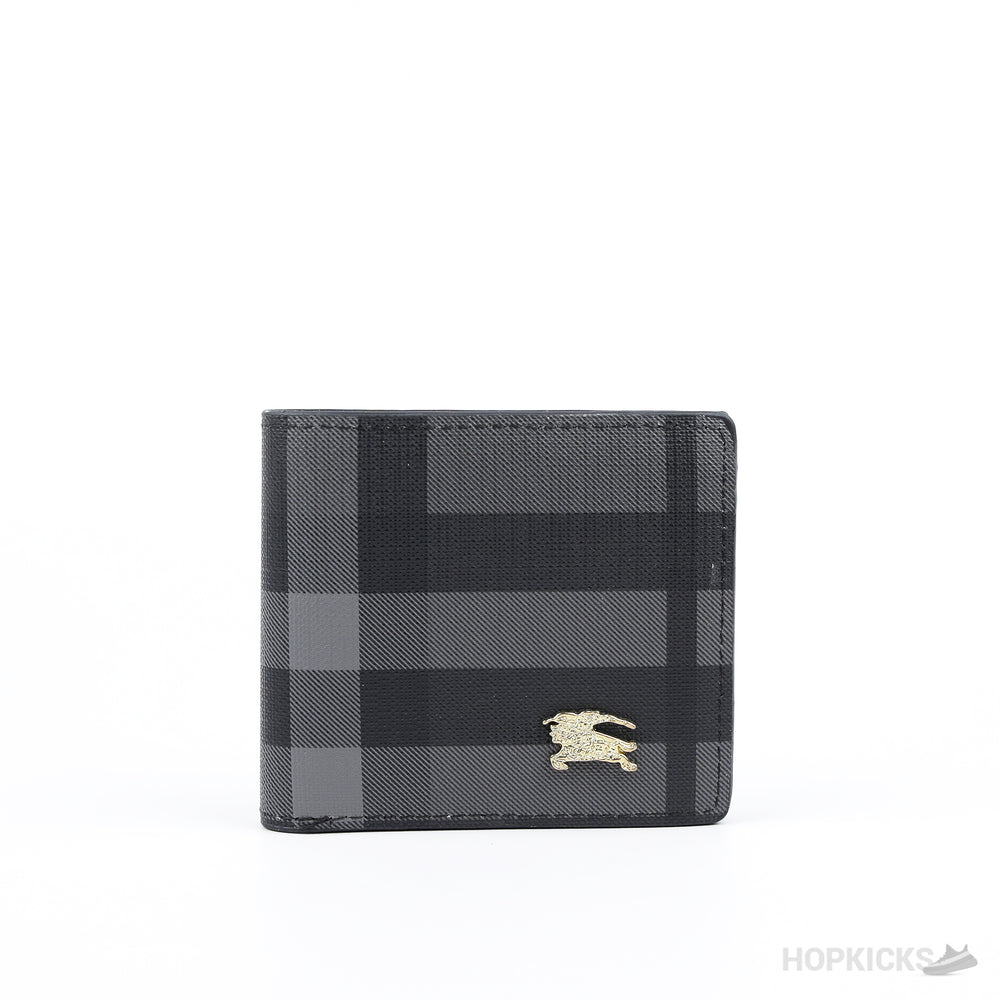 Burberry Bifold Wallet Dark Grey Check pattern
