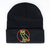OVO Classic Owl Cuffless Beanie Black (Slight Defect) - Photo 2