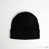 New Era NY Black Logo Black Beanie - Photo 2