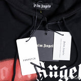 Palm Angels Los Angeles Sprayed Logo Hoodie Black - Photo 4