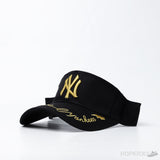 NY Visor Gold Logo Black Cap - Photo 1