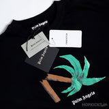 PALM ANGELS Broken Tree Black T-Shirt - Photo 4