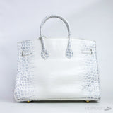 H*rmes Birkin Himalayan Niloticus Crocodile Bag Gold Hardware - Photo 2