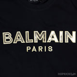 Balmain Gold Logo T-Shirt - Photo 3