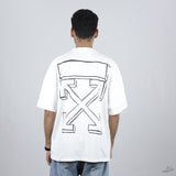 Off White Little Girl Embroidery T-Shirt (Economy Batch) - Photo 1