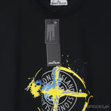 Stone Island Black Yellow T-Shirt - Photo 3