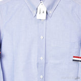 Thom Browne Grosgrain Arm Band Solid Poplin Dress Shirt - Photo 3