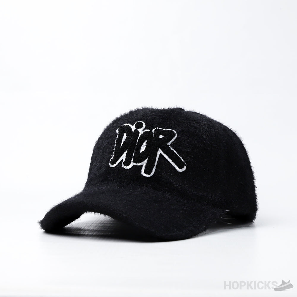 Dior Logo Gimmy Camel Baseball Black Cap