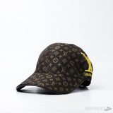 Louis Vuitton Embroidery Logo Baseball Brown Cap - Photo 1