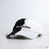 Bale*ciaga 50/50 White Black Cap - Photo 1