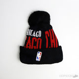 NBA New Era Chicago Bulls Black Beanie - Photo 2