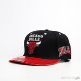 NBA Chicago Bulls Snapback Black Red Cap - Photo 1