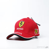 Ferrari Baseball Yellow Logo Red Cap - Photo 1