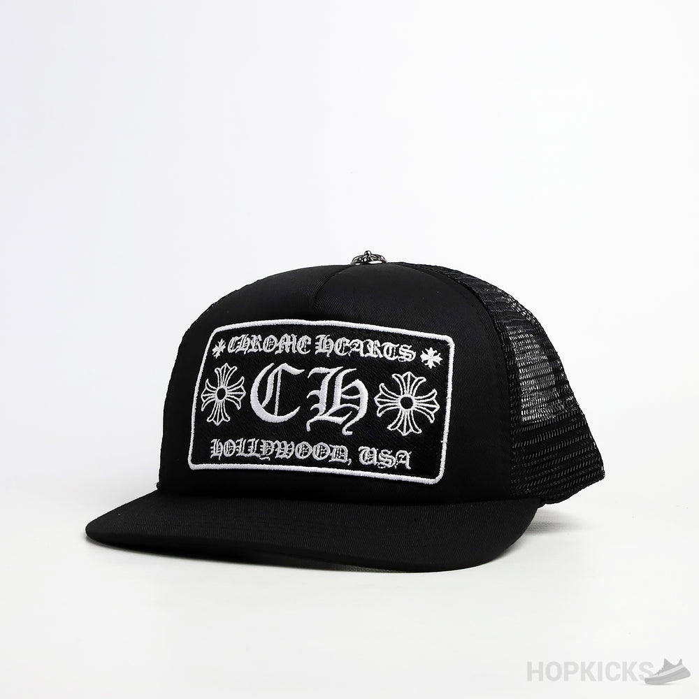 LA Chrome Hearts CH Trucker Black Cap