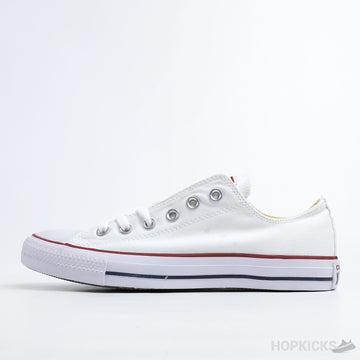 Chuck 70s Heritage Low White Leather (Dot Perfect) (slight Stain)