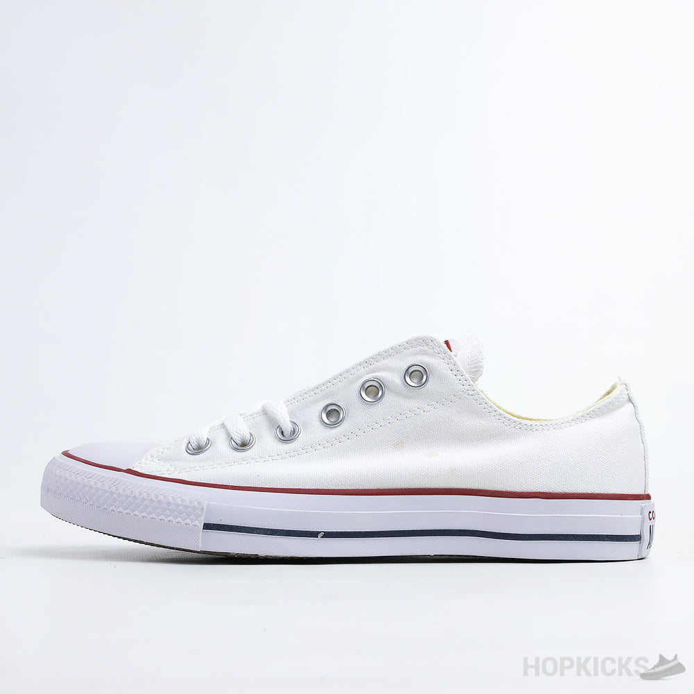 Chuck 70s Heritage Low White Leather (Dot Perfect) (slight Stain)