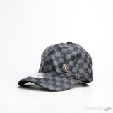 LV Box Pattern Black Grey Cap - Photo 1