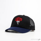 Deus Red Logo Black Blue Trucker Cap - Photo 1