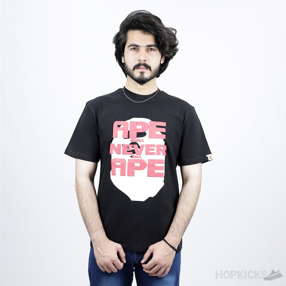 Bape Puff Printed Black T-Shirt (Economy Batch)