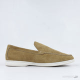 LoroPiana Summer Walk Loafers Suede Beige - Photo 3