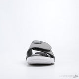 Air Jordan Hydro 6 Retro Grey White Gunsmoke Slides - Photo 4