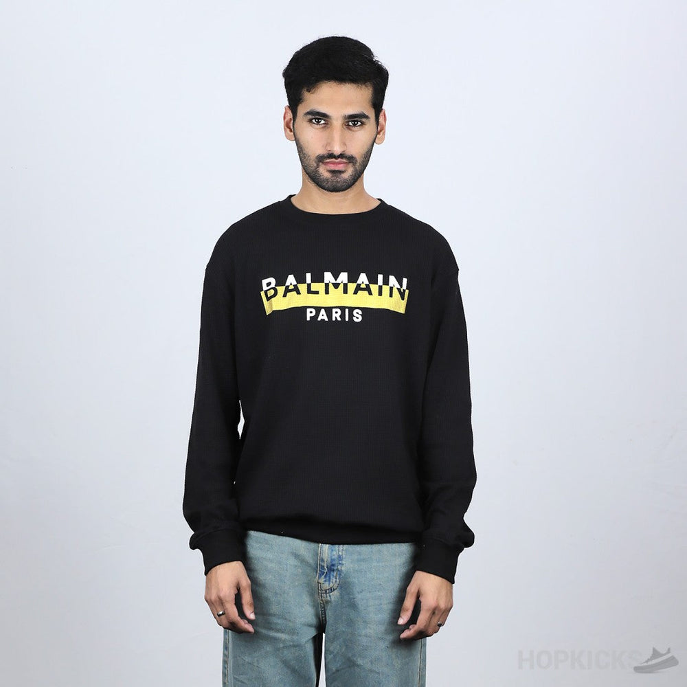 Balmain Fleece Black Sweatshirt (Economy Batch)