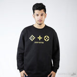 LV Front Monogram Black Sweatshirt (Dot Perfect) - Photo 1