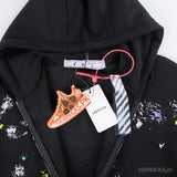 OFF-WHITE Galaxy Brushed Zip Up Hoodie - Photo 3