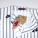 Men's New York Yankees Mariano Rivera Nike White Throwback Cooperstown Collection Limited Jersey - Photo 6