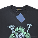 LV Flower Printed Black T-shirt (Imported Premium Finish) - Photo 3