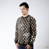LV Monogram Embroidered Wool Crewneck (Dot Perfect) - Photo 2
