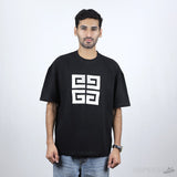 Givenchy Front Sided Logo Printed Black T-Shirt - Photo 1