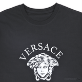 Versace White Logo Printed Black T-Shirt (Imported Premium Finish) - Photo 6