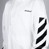 Off-White Diag-Stripe Cotton Hoodie - Photo 6