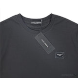 D&G Badge Logo Stitched Black T-Shirt (Imported Premium Finish) - Photo 6