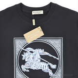 Burberry Square Horsery Printed Black T-Shirt (Imported Premium Finish) - Photo 3