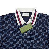 GG Stretch Blue Cotton Polo Shirt (Dot Perfect) - Photo 3