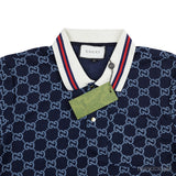 GG Stretch Blue Cotton Polo Shirt (Dot Perfect) - Photo 6