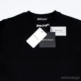 Palm Angels Classic Logo Print Black Tee - Photo 6