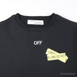 Off-White Fire Tape Sweatshirt Black - Photo 3