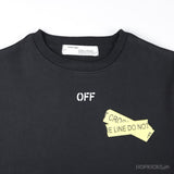 Off-White Fire Tape Sweatshirt Black - Photo 6