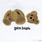 PALM ANGELS Broken Bear White T-Shirt - Photo 4