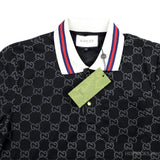 GG Stretch Black Cotton Polo Shirt (Dot Perfect) - Photo 3
