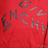 Givenchy Refracted Logo Red Black Hoodie (Economy Batch) - Photo 2