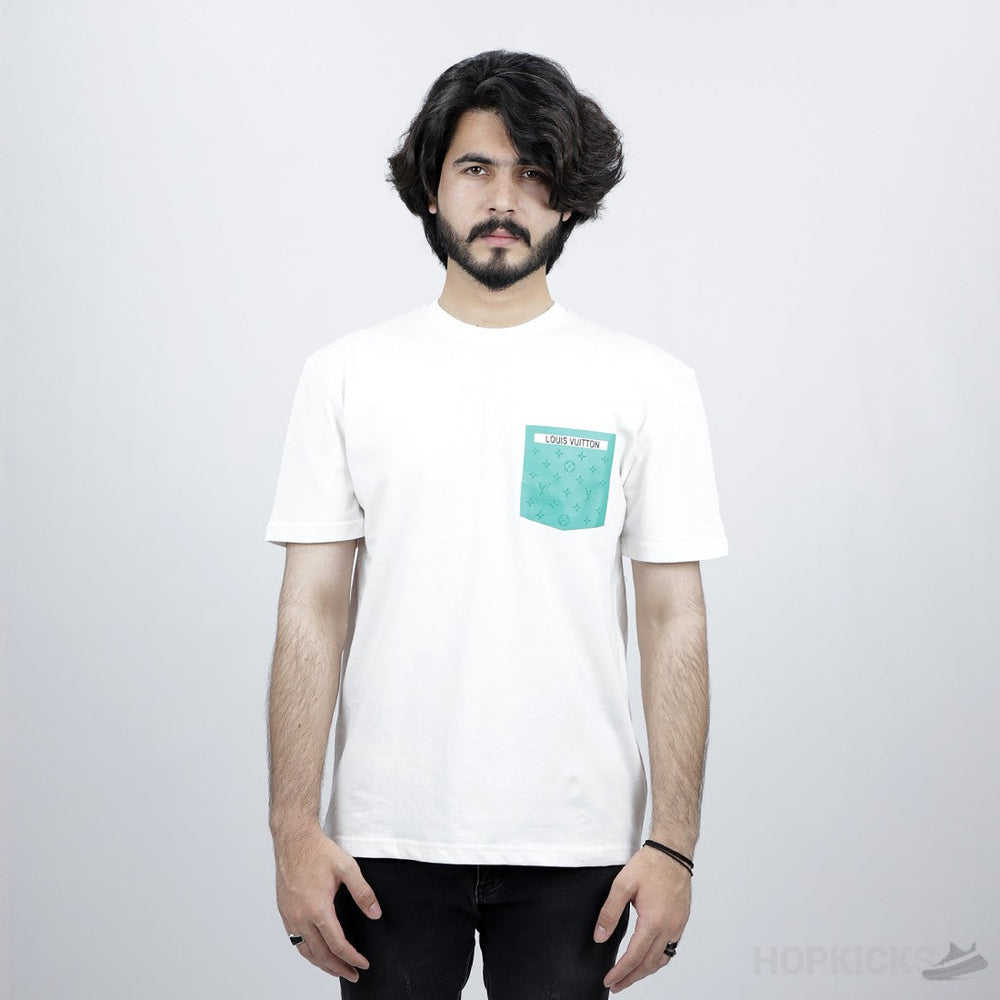 Louis Vuitton Print Green White T-shirt